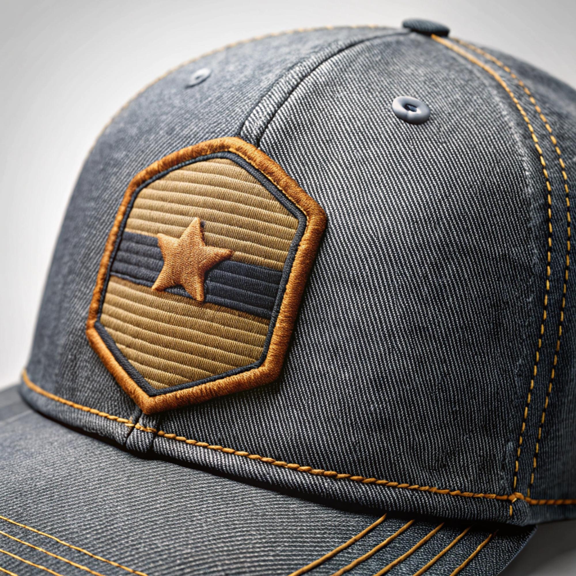 high-density emblem embroidered on cap